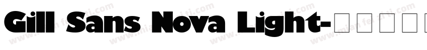 Gill Sans Nova Light字体转换